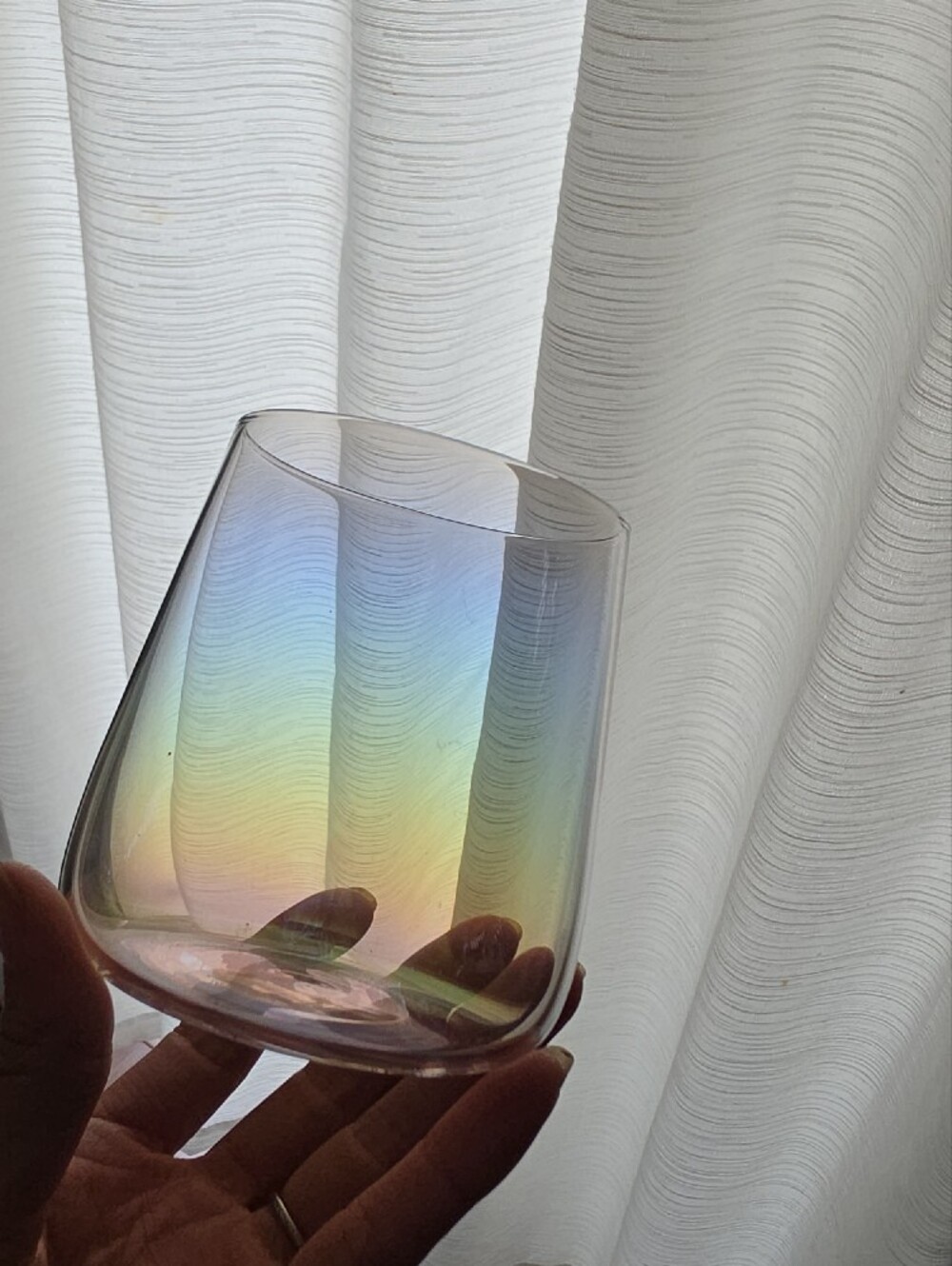 Anthropologie Glasses Iridescent - Picture 4 of 4